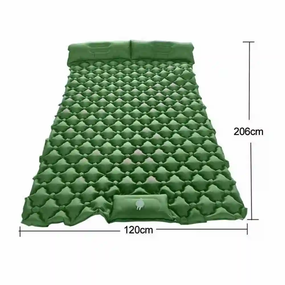 

Outdoor Camping Pad Cushion Inflatable Waterproof Mat Hiking Travelling Tent TPU Foldable Air Inflation Sleeping Bed With Pillow