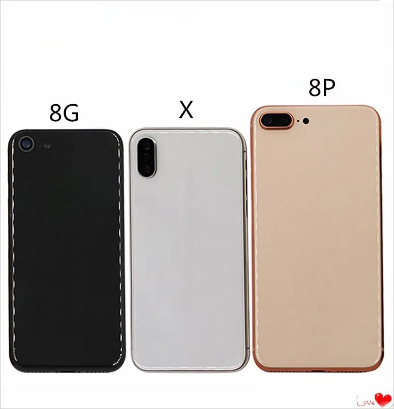 Для iphone 8G 8 Plus задняя средняя рамка Корпус Корпуса с боковыми кнопками сборка