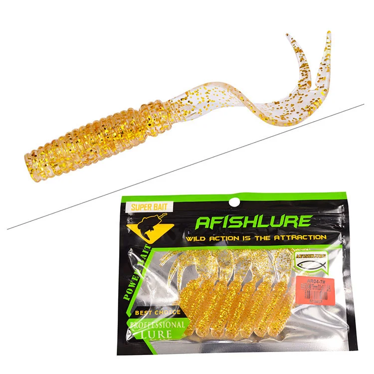 8 шт./лот 75 мм мягкие приманки Шад Мягкая приманка для рыбной ловли червь тунца