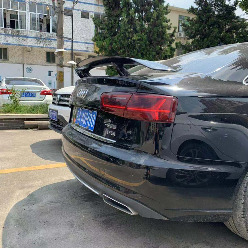 C7 A6 спойлер GT Стиль углеродного волокна спойлер задний багажник крыло для Audi A6 C7/4G 2012-UP