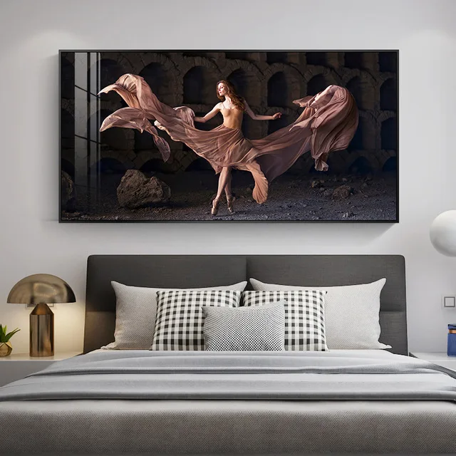

Nordic Canvas Oil Painting Men and Women Nude Art Painting Sexy Dancing Girl Posters and Prints Home Wall Decoration Painting