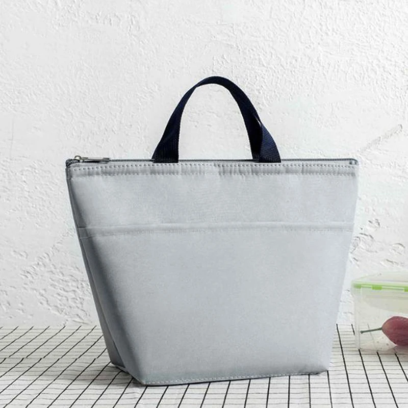 

1pc Thick Waterproof Lunch Bag Insulated Thermal Cooler Picnic Snack Lunch Box Travel Outdoor Lunch Fruit Carry Portable Bag