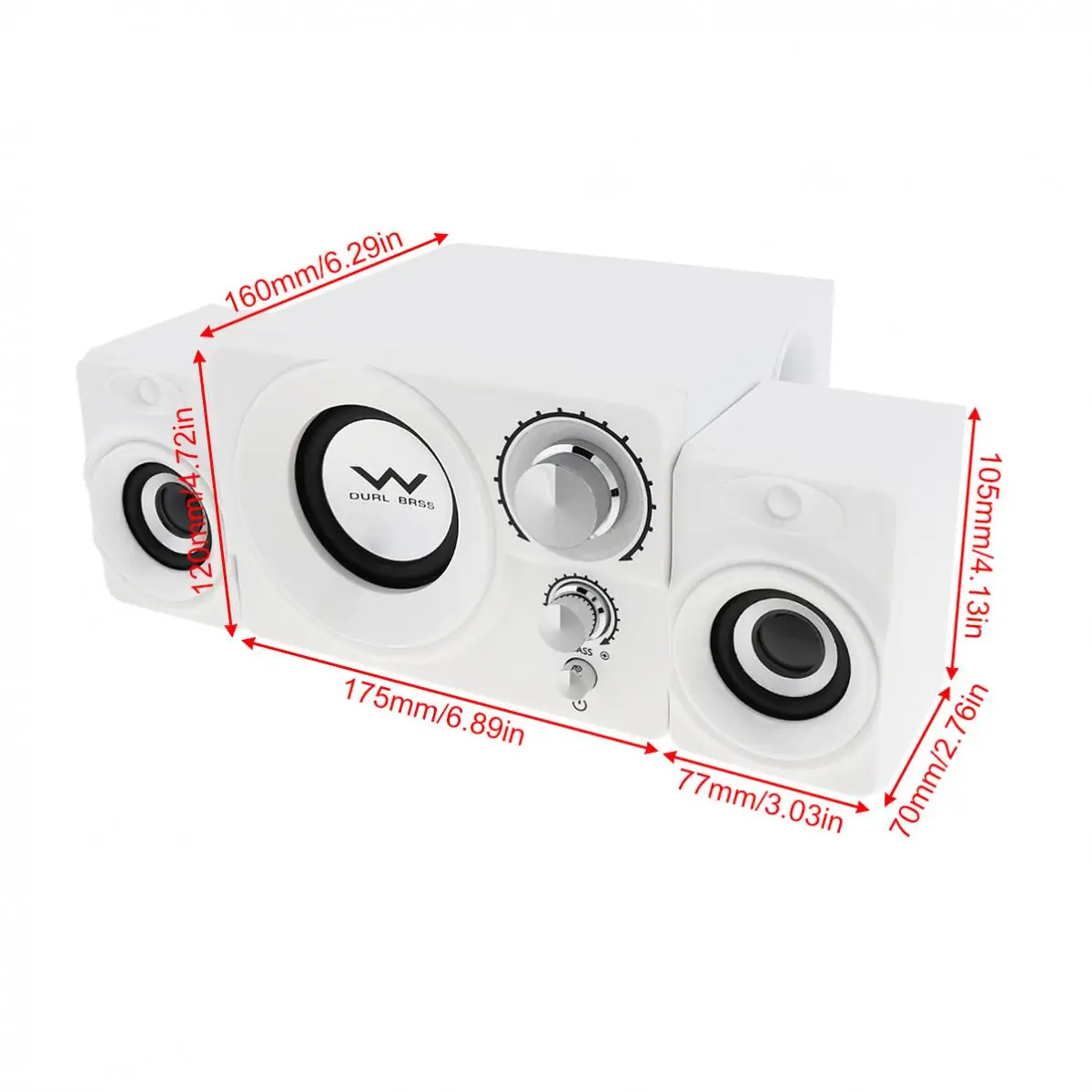 Сада S-20 2 1 Mini 3 Вт деревянный сабвуфер ПК Динамик Музыкальный USB компьютера с 5 мм