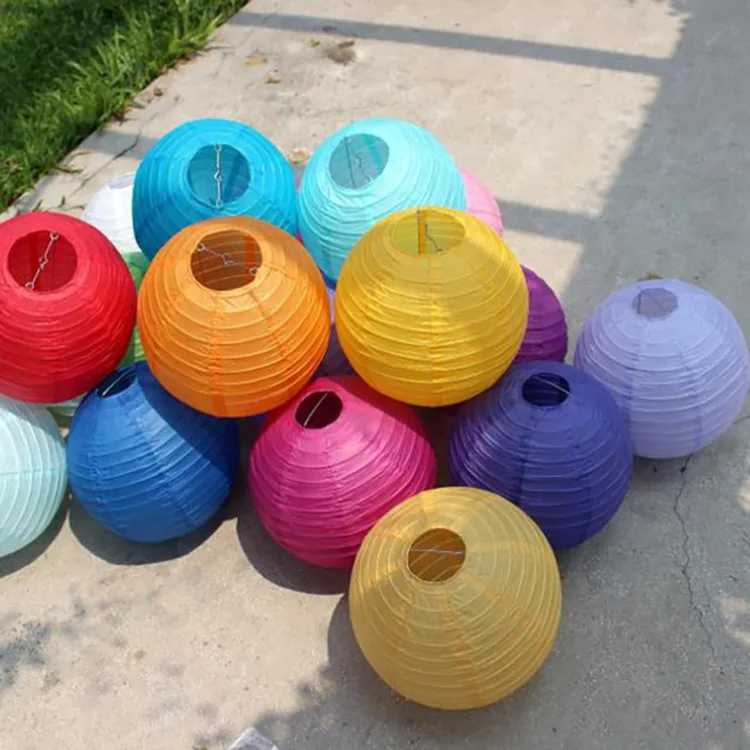 Одноцветная бумажная клетка середины осени фонарь детский сад Diy картина