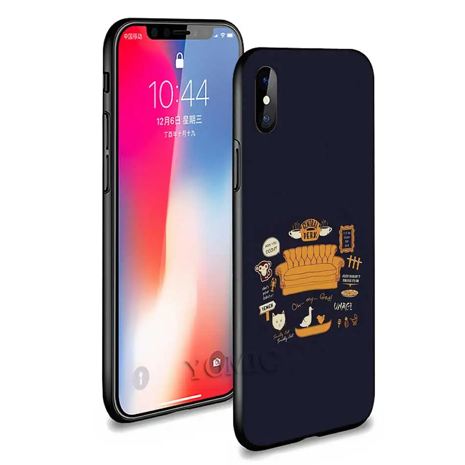 

Friends TV Series Sitcom For iPhone 12 mini 11 Pro XR XS MAX Black Soft Cases for iPhone X 7 8 6 6S Plus Cover Silicone Shell