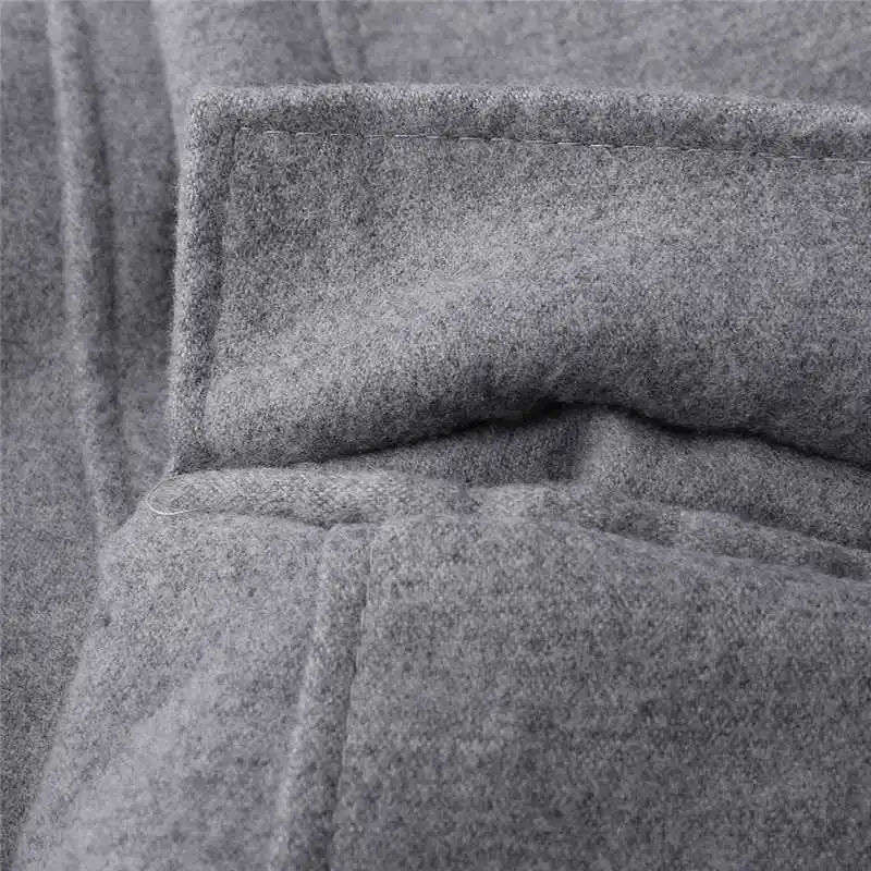

Long Coat Winter Fashion Overcoat Trench Outwear Men's Warm Jacket Wool