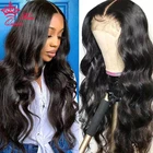 Малазийский парик с волнистыми волосами, предварительно выщипанный парик из необработанных волос, парик из натуральных волос 13x4 4x 4, парик из человеческих волос с кружевом спереди для черных женщин