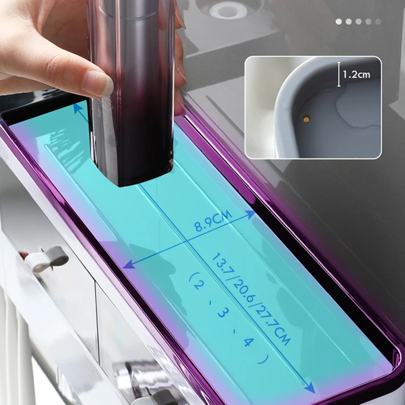 

2021 Toothbrush Holder With Magnetic Cups Automatic Toothpaste Dispenser Holder Wall Mount Storage Bathroom Accessories