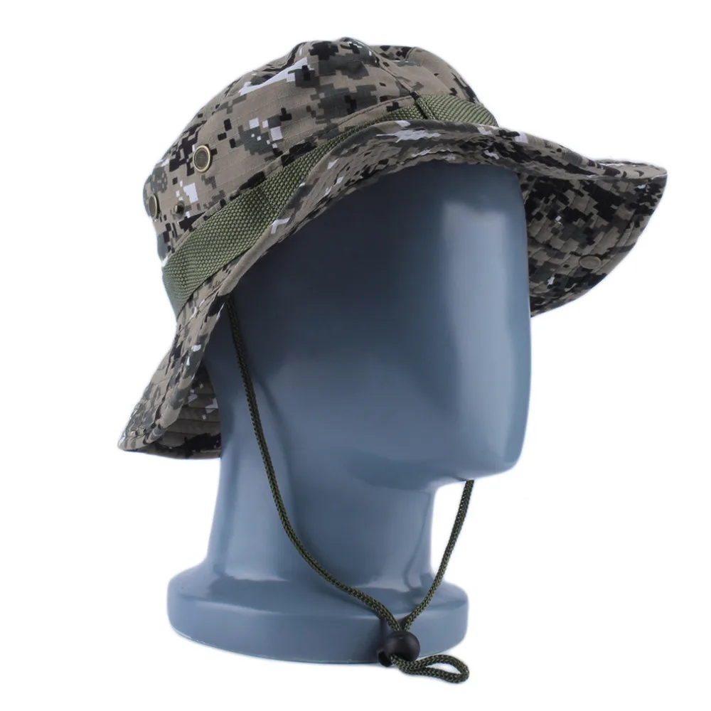 Tactical Boonie Hat Army Fisherman Cap Military Training Sun Protector Outdoor Sports Camouflage Fishing Hiking Hunting | Аксессуары для