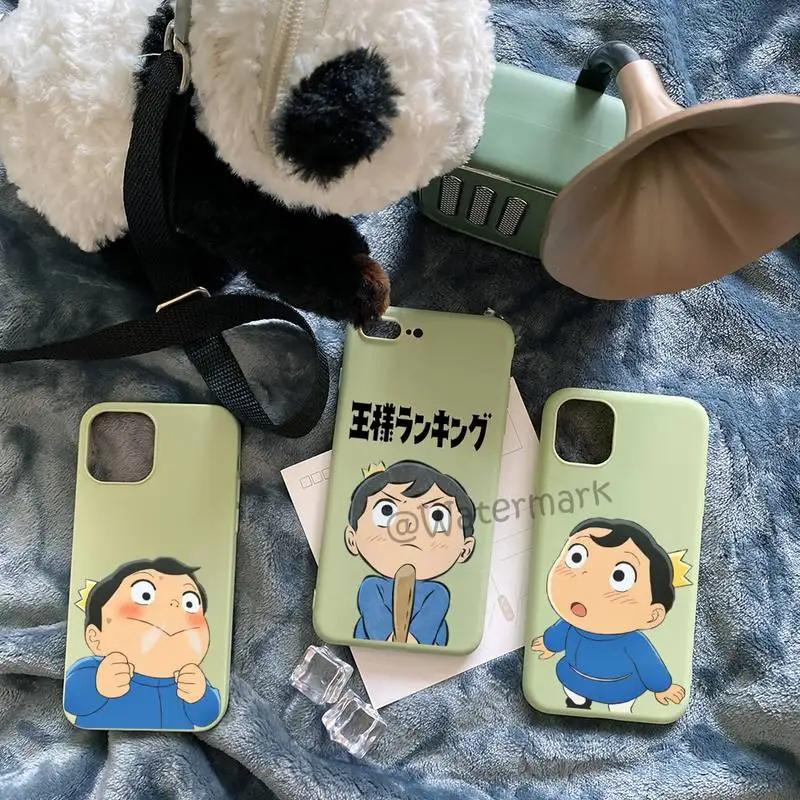 

Ousama Ranking Of King Phone Case For IPhone 12 11 13 Pro Max Xs X Xr 8 7 6s 6 Plus Light Green Candy Colors Cover