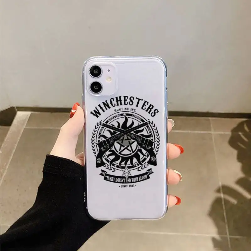 

Supernatural Jared Padalecki tv show Phone Case Transparent for iPhone 6 7 8 11 12 s mini pro X XS XR MAX Plus