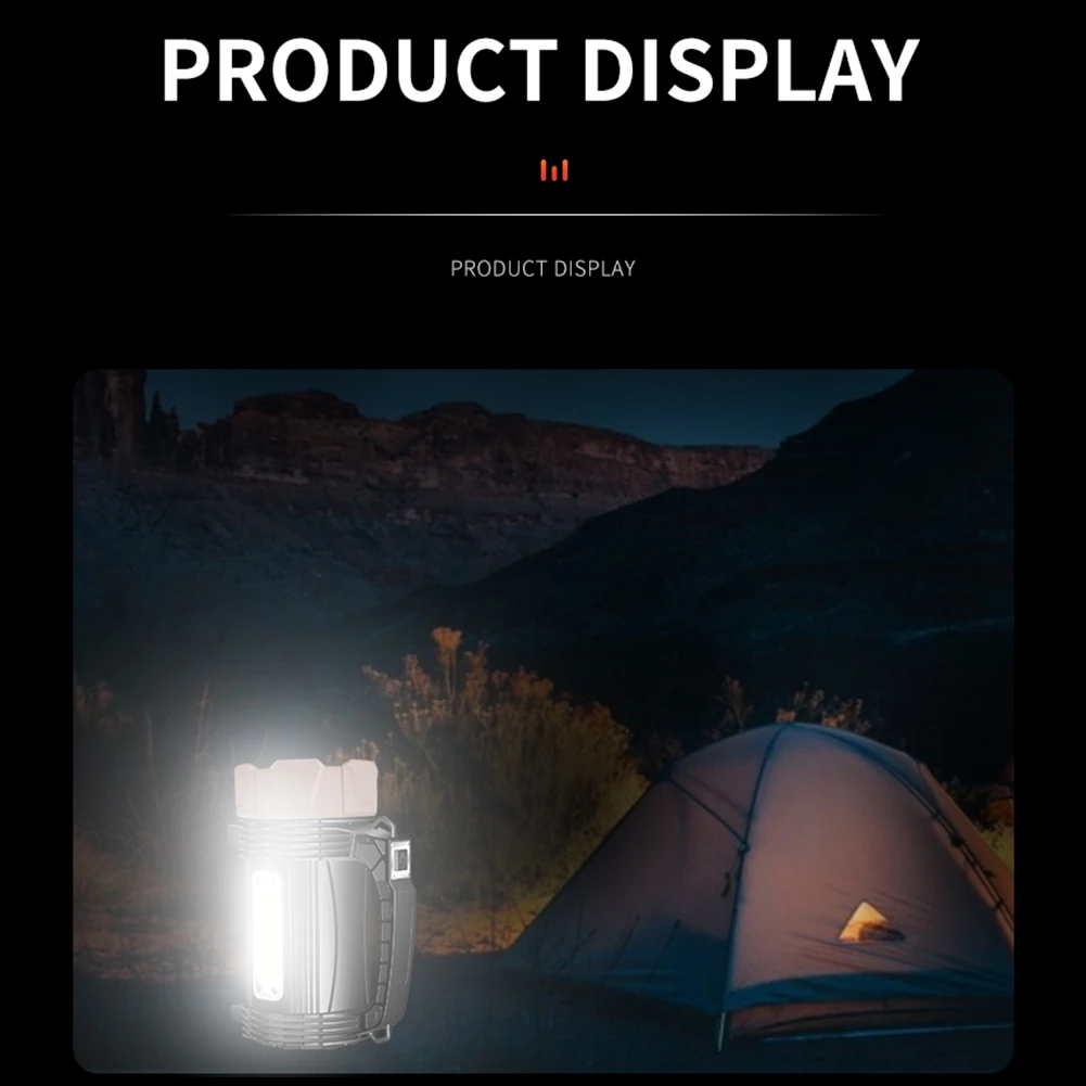 

XHP90+COB LED Flashlight Super Bright Press Switch 9600mAh Searchlight Warning Emergency Hunting Torch 20.5x10.8x10.2cm