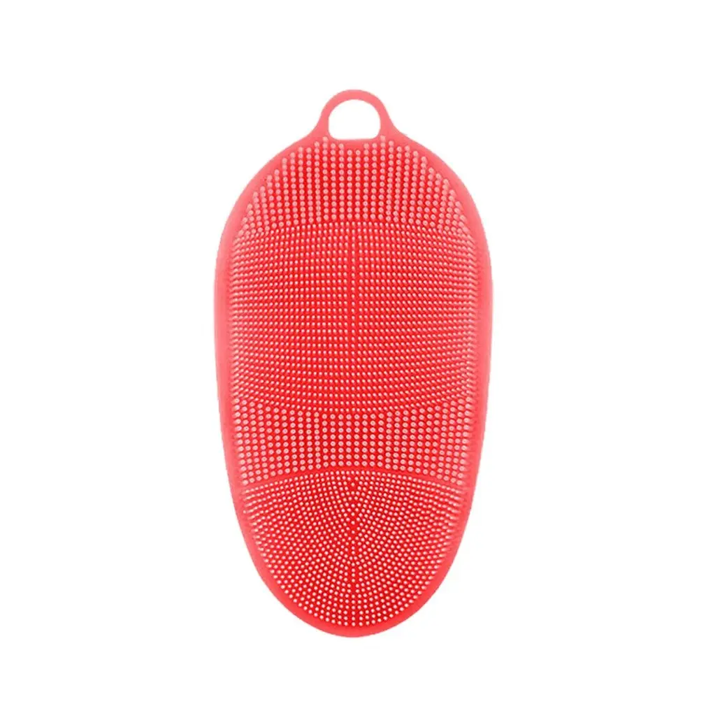 

Body Brush Bath Shower Glove Soft Silicone Exfoliating Skin Massage Scrubber Facial Cleaning Body Brush