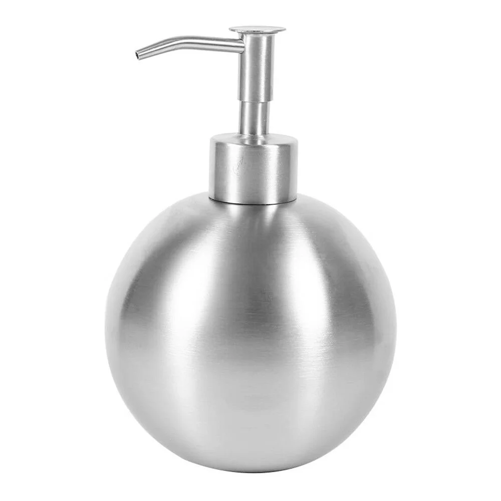 

500ML Ball Liquid Soap Dispenser Stainless Steel Kitchen Bathroom Hand Pump Liquid Soap Dispenser Lotion Detergent Bottle