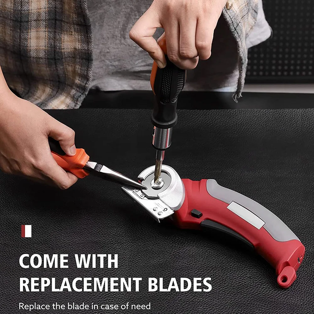 Портативные беспроводные электрические круглые ножницы 2000 мАч резак для ткани