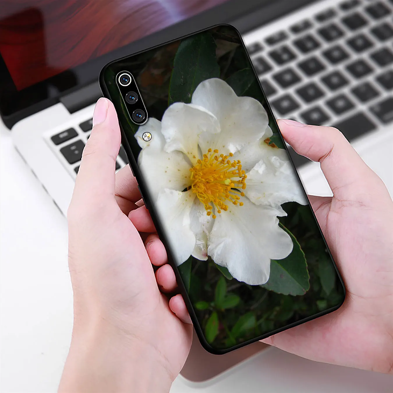 IYICAO Pink Camellia flower Soft TPU Silicone Phone Case for Xiaomi Redmi Note 8 8A 8T 7 7A 6 6A 5 5A GO S2 K30 K20 Pro Cover | Мобильные