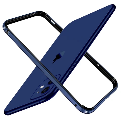 Чехол-бампер с алюминиевой металлической рамкой для iPhone 15 14 13 12 Pro Max 11 X XS 8 Plus 7 iPhone12 Mini 12Pro XR