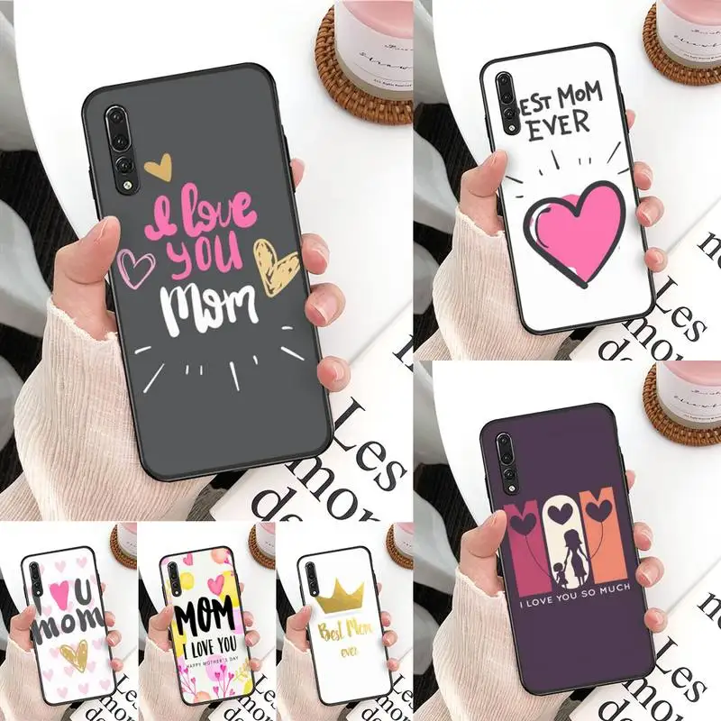 Чехол для телефона с надписью I love my super MOM Huawei Mate 30 Pro P20 P30 P40 pro lite Y7 Y6 2019 Honor 8X 8A 10 20lite