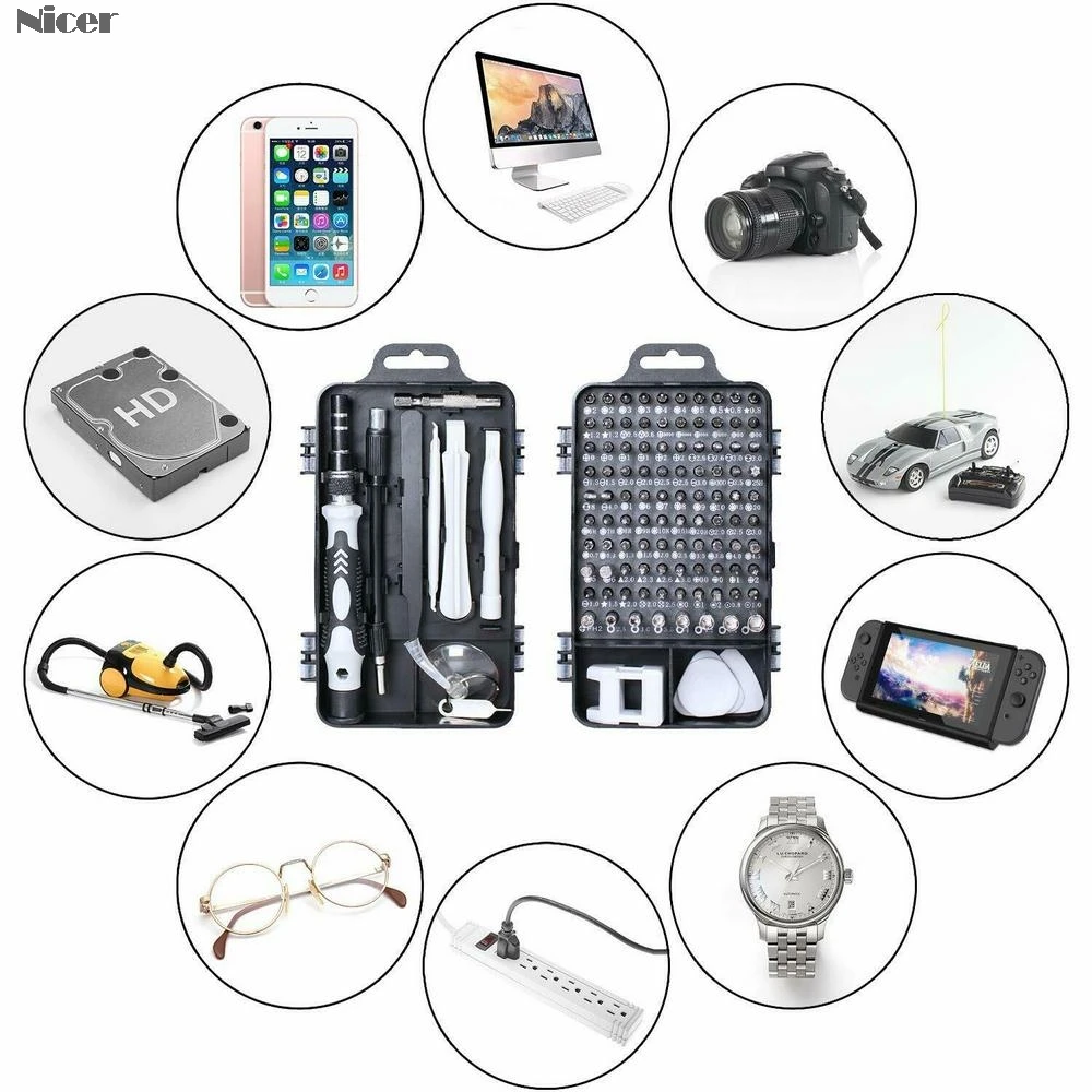 115 In 1 Screwdriver Set Mini Electric Precision For Iphone Huawei Tablet Ipad Home Tool | Дом и сад