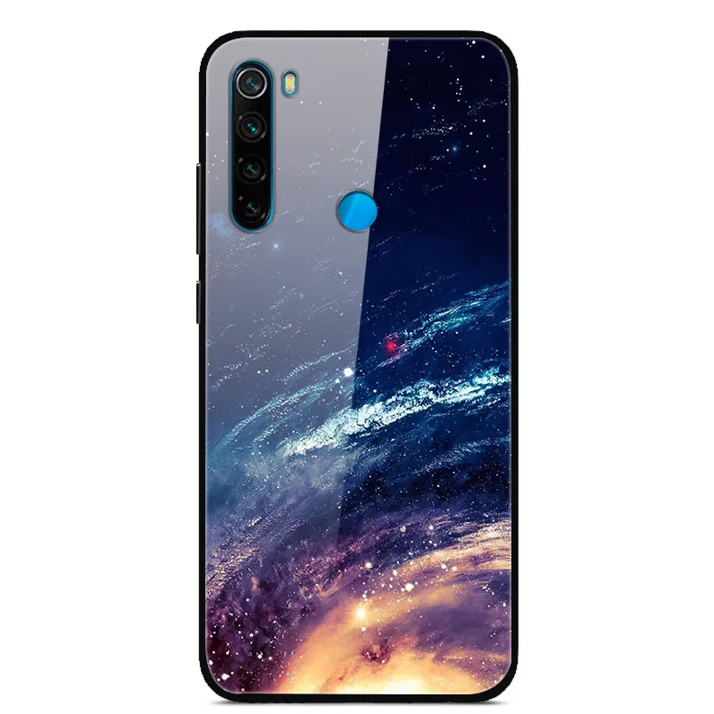 33 Для Xiaomi Redmi Note 8 T чехол из закаленного стекла жесткий чехол для телефона для Xiaomi Redmi Note 8 T Задняя крышка Redmi Note8T 8 T мягкий бампер - Color: 33