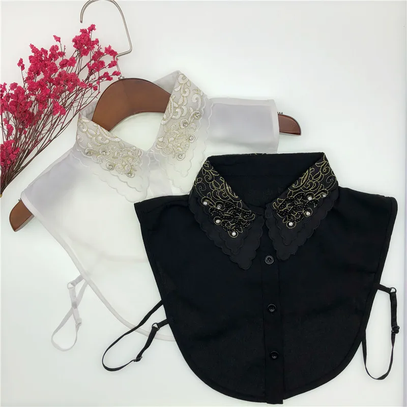 

Цвет: белый, черный, ложные воротнички для Для женщин рубашки леди съемный воротник съемный Блузка Топы накладные воротники для девочек НЭП Kraagie Декор