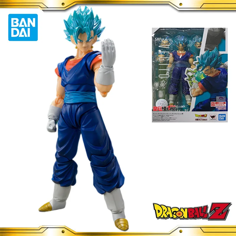 

Оригинальный Bandai Dragon Ball Z робот SHF Супер Saiyan God Vegetto аниме экшн Коллекция Фигурки Модель игрушки