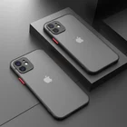 Противоударный матовый чехол для iPhone 11, 12, 13 Mini, X, XS, XR, PRO MAX, 6, 7, 8 Plus, прозрачный, ярких цветов, 2022