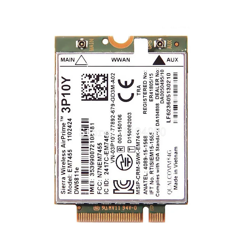 USB модуль EM7455 D5811E PN 3P10 FD / TD LTE CATSH ChG подходит для E7270 E7470 E7370 E5570 E5470 | Компьютеры и офис