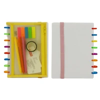 pcs yiwi note taking system discbound notebook storage pouch happy planner mushroom hole zipper bag office stationery