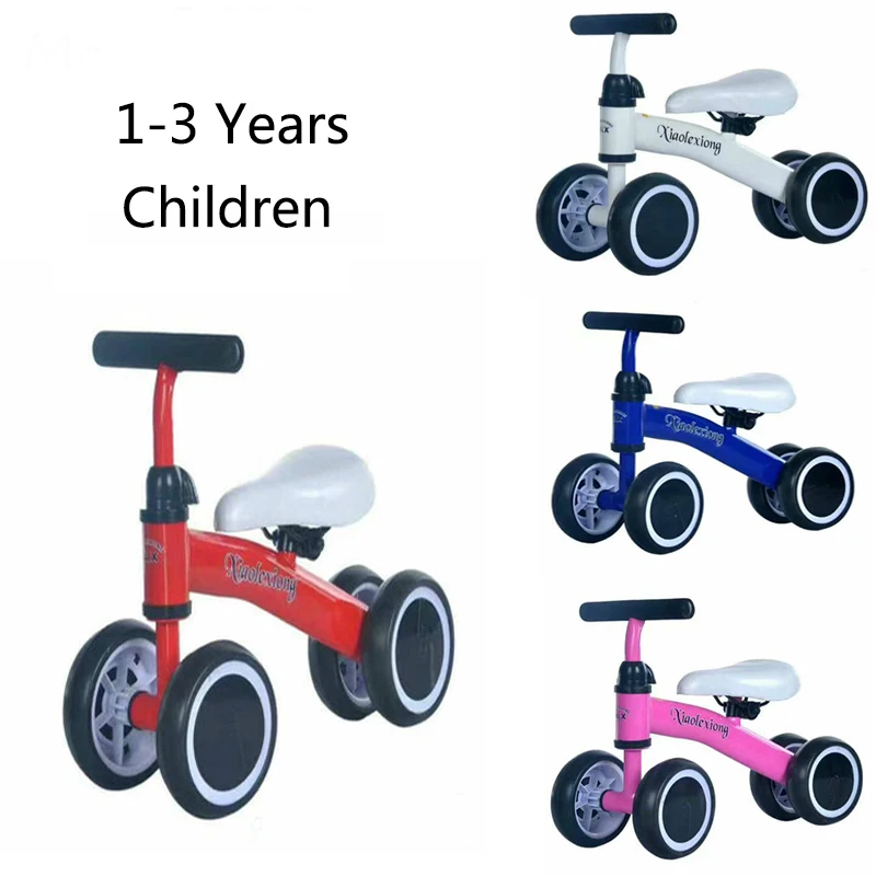 

Baby Balance Bike 1 Year Old Boys Girls Bicycle Riding Toys and Walker, No Pedal Infant 4 Wheels for 10-25 Months Toddler