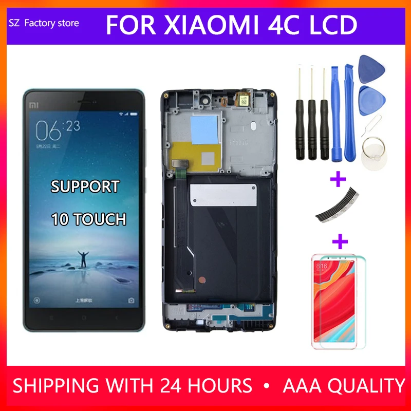 ЖК дисплей и дигитайзер сенсорного экрана в сборе для Xiaomi Mi 4C с рамкой 5 0 дюймов