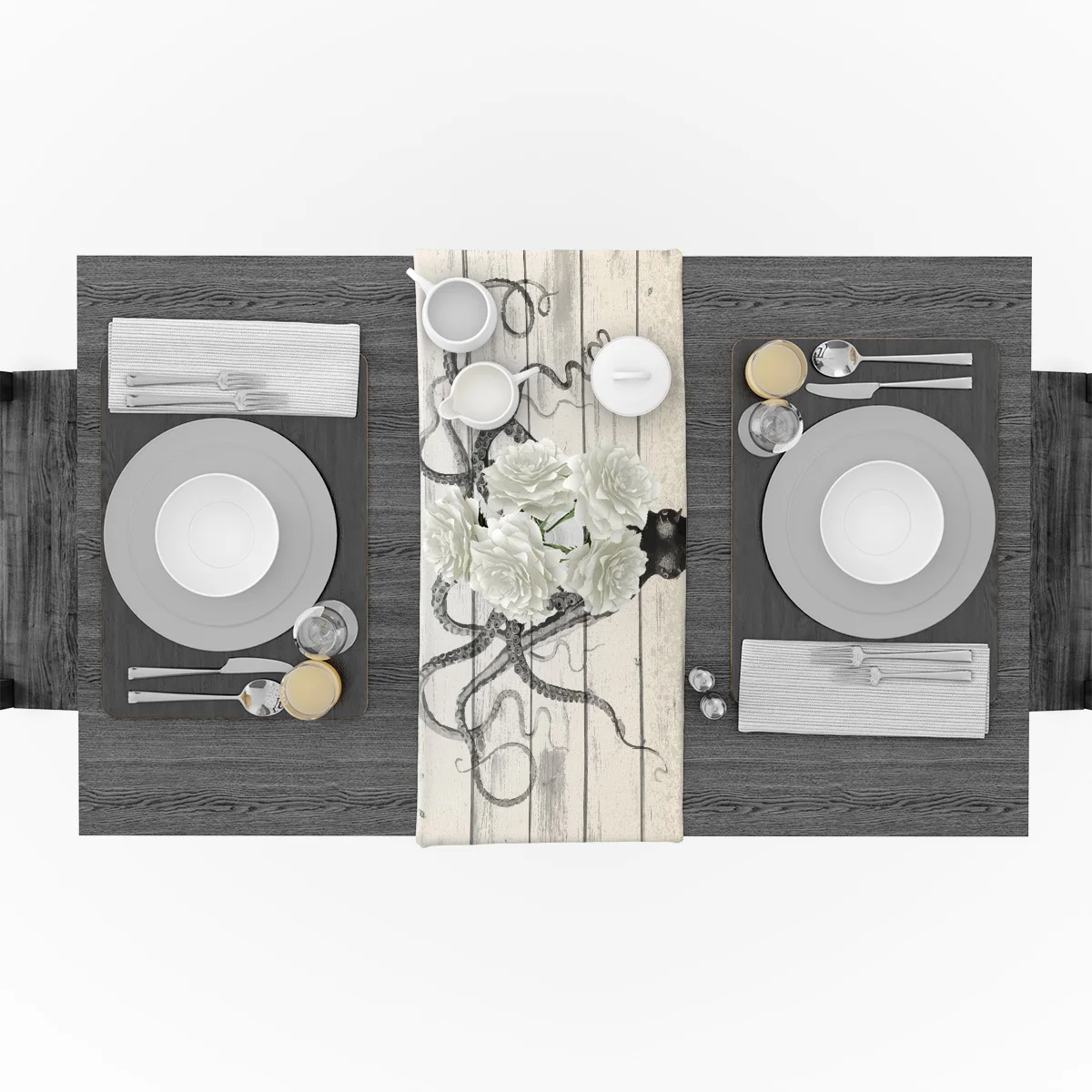 Современные скатерти в виде осьминога винтажная доска деревянные морском стиле