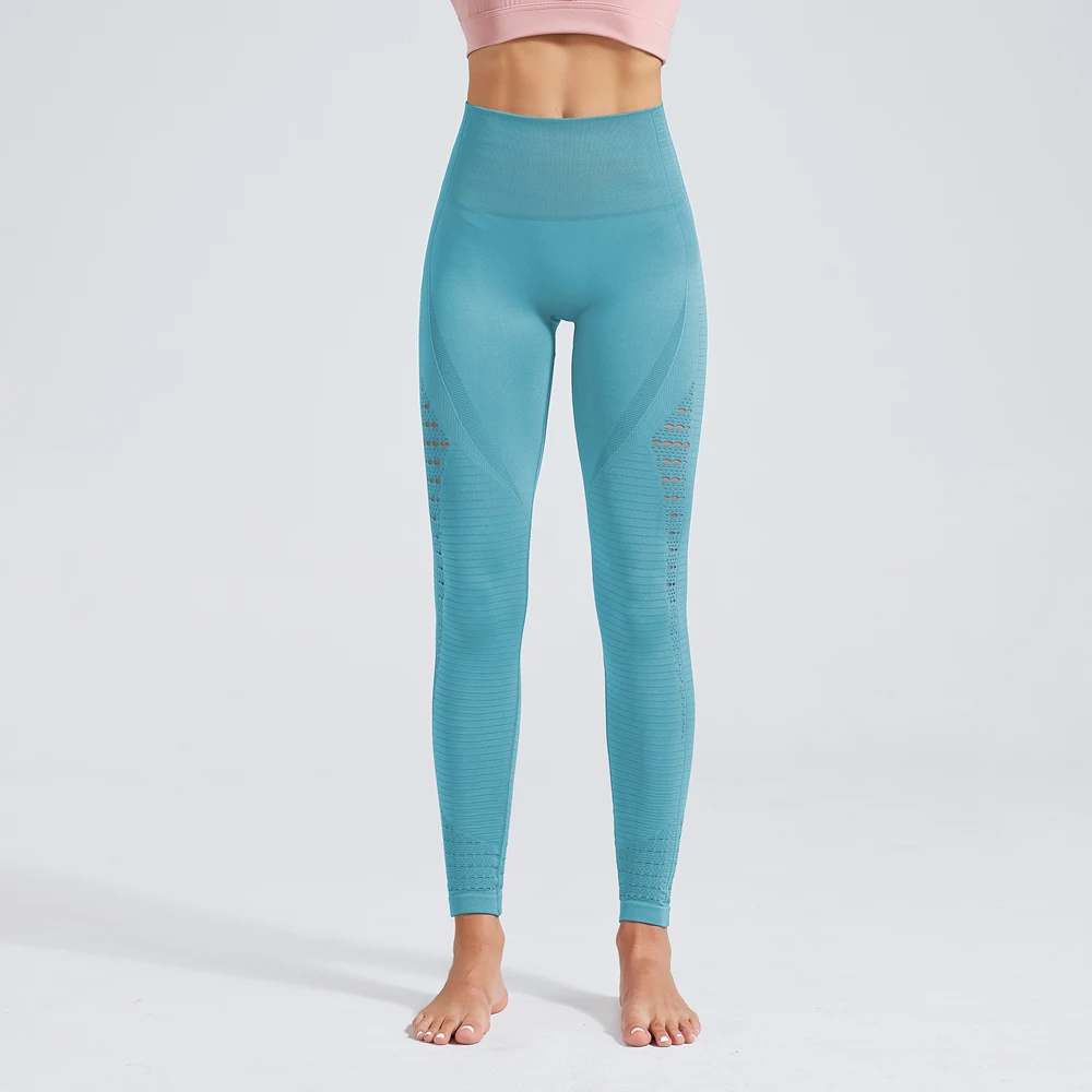 Пикантные бесшовные леггинсы с высокой талией для спортзала женские спортивные