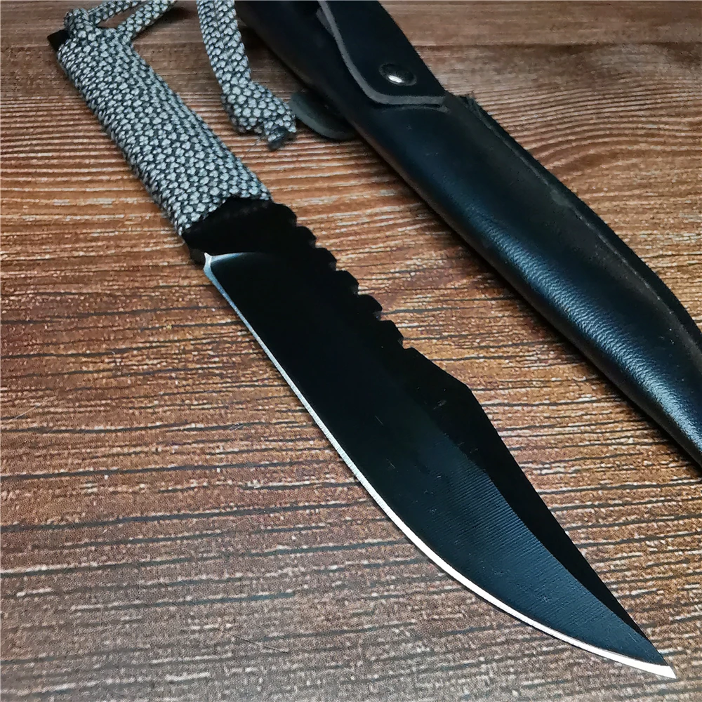 Прямой нож из нержавеющей стали острый и прочный 8CR1 3MOV для охоты в джунглях