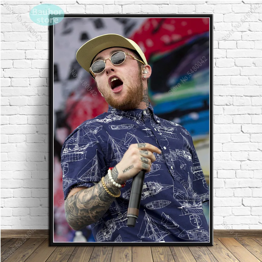 Художественный плакат Mac Miller Rip Young Rapper постеры и принты музыкальной звезды