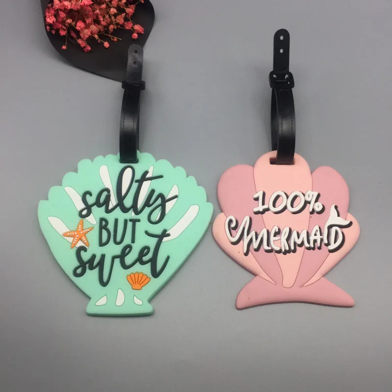 

Shell Travel Accessories Luggage Tags Silica Gel Girl Suitcase ID Address Holder