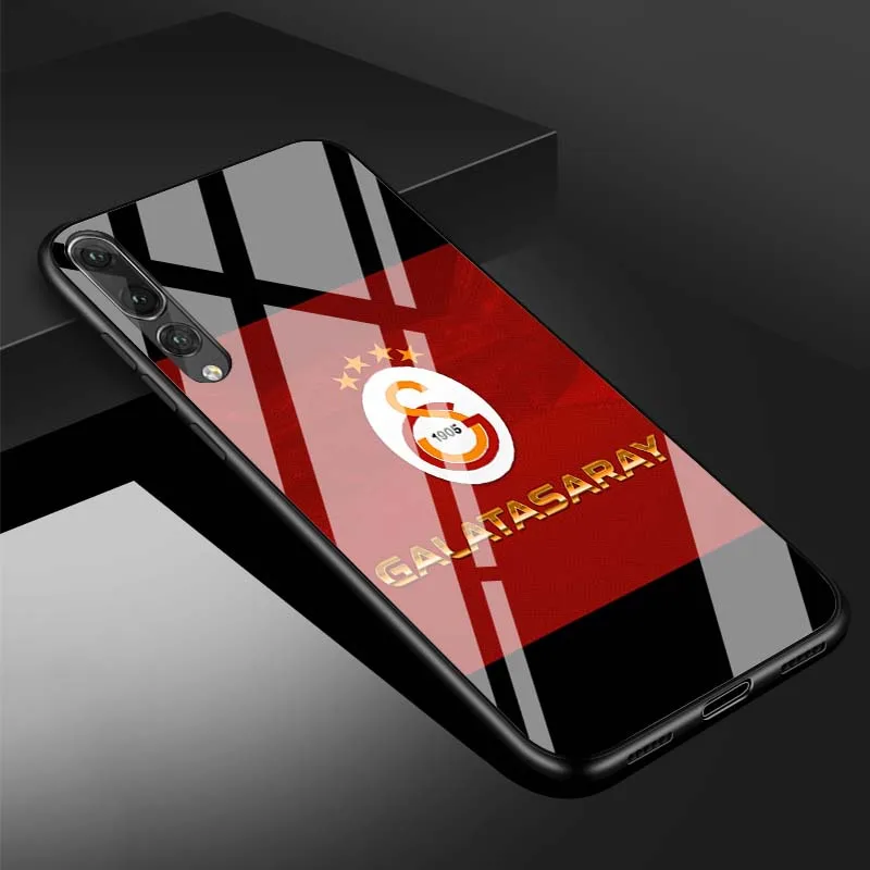 Турция Galatasaray wolf закаленное стекло чехол для телефона huawei P20 P30 lite P20 P30 PRO MATE 20 lite 20 PRO Honor 10 - Цвет: B19071109-08.jpg
