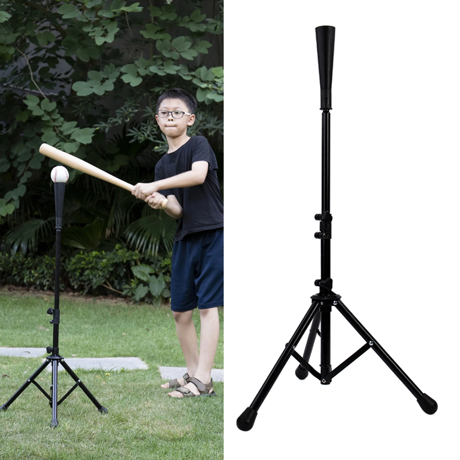 

1Pc Baseball Hitting Adjustable Tee Baseball Batting Tee Softball Tripod T Stand Practice Training Hitter Ball Youth Sport