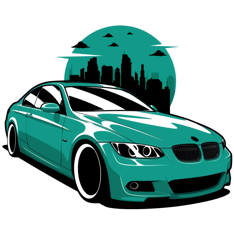 

E46 E39 Drift Art for BMW Car Stickers Decal Cute Auto Accessories Decoration Waterproof and Sunscreen Vinyl Decal,15CM*15CM