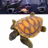 1pcs stylish aquarium ornament polyresin turtle tortoise artificial fish tank turtle decoration supply