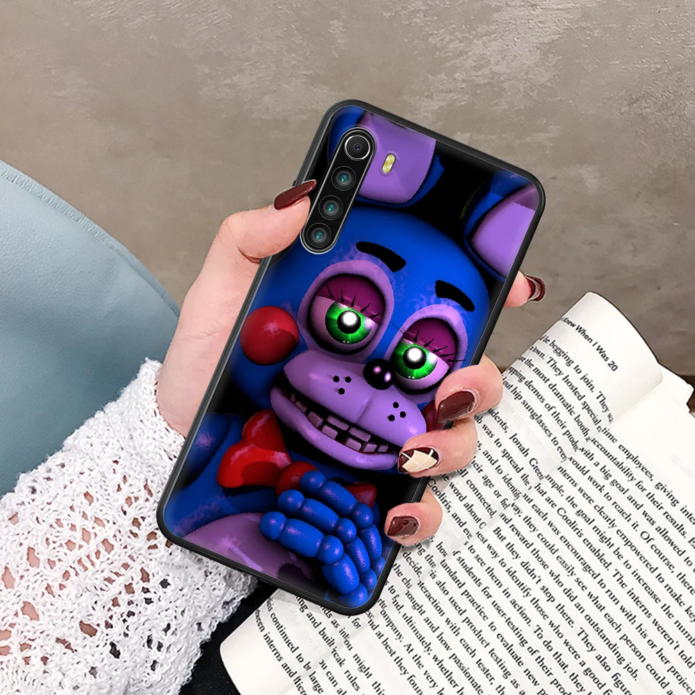 

five nights at freddys Phone Case For Xiaomi Redmi Note 7 8 8T 9 9S 4X 7 7A 9A K30 Pro Ultra black Coque Pretty Funda Painting