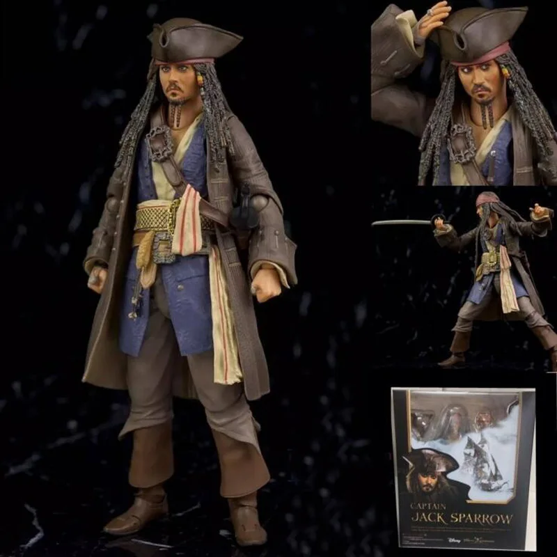 SHF 15 см Пираты Карибского моря Джек Sparrow BJD фигурка модель игрушки для