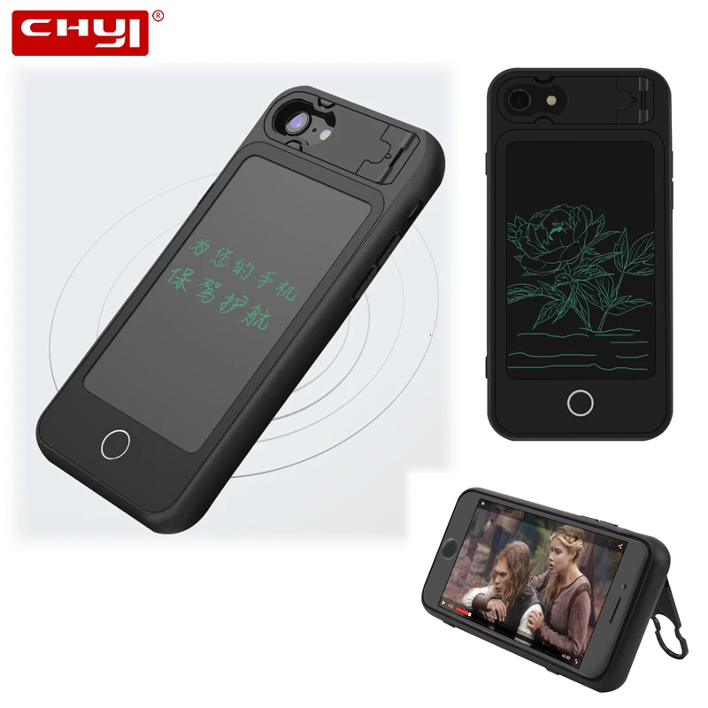 5 дюймовый портативный ЖК планшет CHYI для Iphone 6 6s 7 8 Plus чехол телефона стираемый
