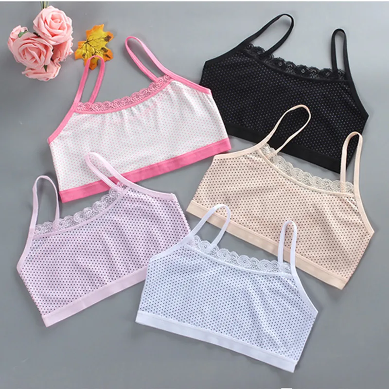 Детский бюстгальтер жилет на бретельках для периода развития маленький девочек