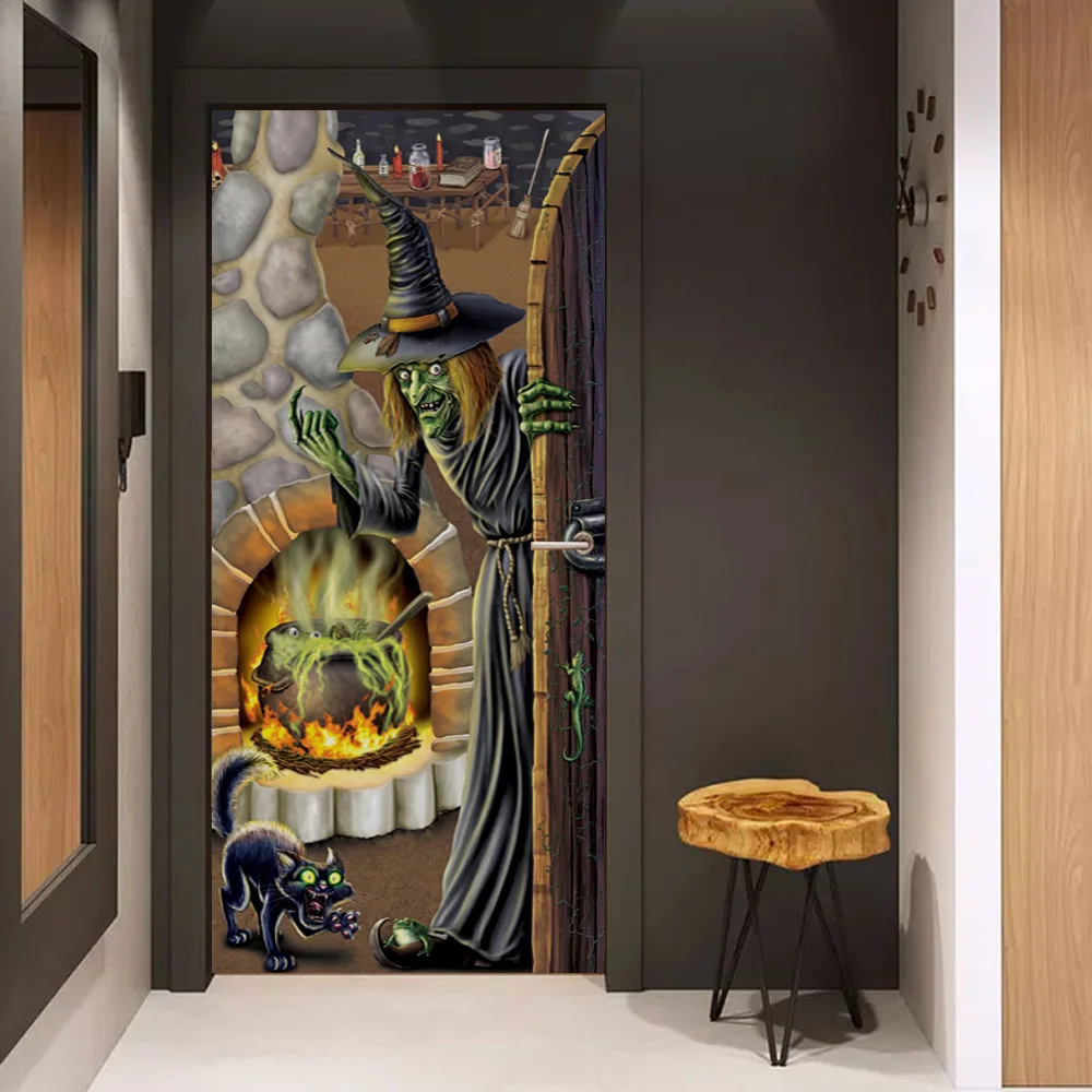 Дверные наклейки Kidz на Хэллоуин для детской комнаты спальни бара гостиной