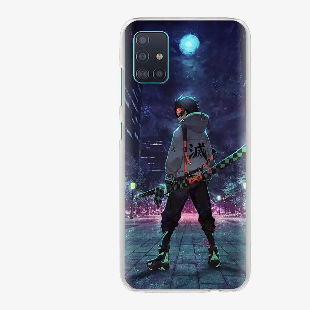 

Phone Case for Samsung Galaxy A51 A71 A21s A31 A41 A42 5G A91 A11 A01 A12 Hard PC Cover Anime Demon Slayer