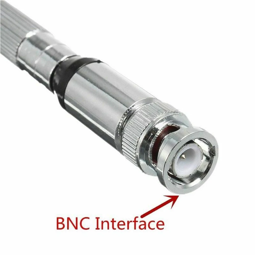 

118-136MHZ Airband Foldable BNC Interface Home Office Stainless Steel High Gains Telescopic Intercom Antenna Multifunction