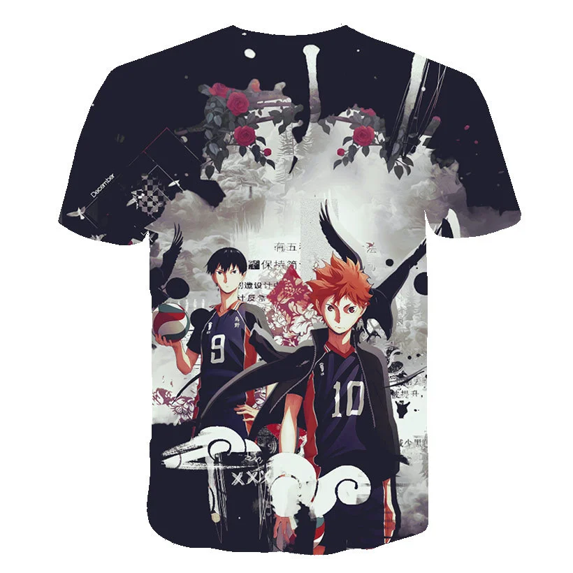 

2021 New Haikyuu 3D Printed Tshirt Boy Girl Breathable Outdoor T-Shirt Women/Men Tshirt Child O-Neck Tee streetwear men clothing