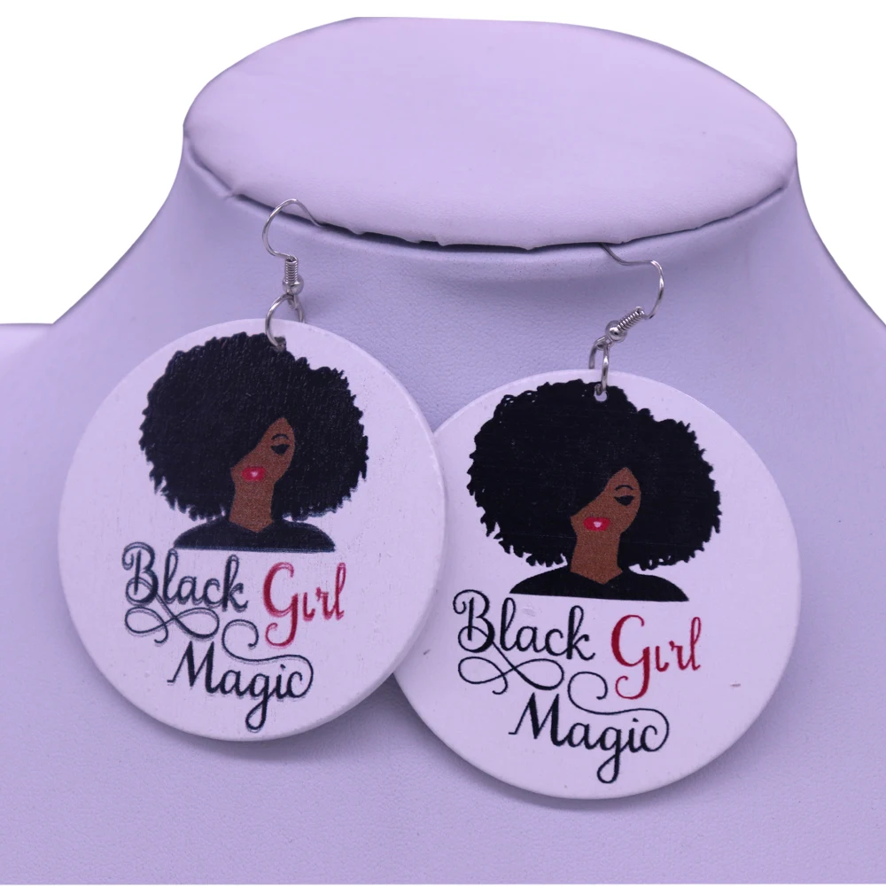 Пользовательские Окрашенные Натуральные Деревянные Черные Девушки магические