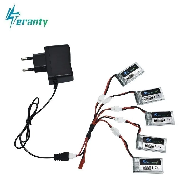 3,7 V 400mah аккумуляторная батарея зарядное устройство наборы для H31 X4 H107 KY101 E33C E33 U816A V252 H6C Дрон запасные части 3,7 v Lipo батарея